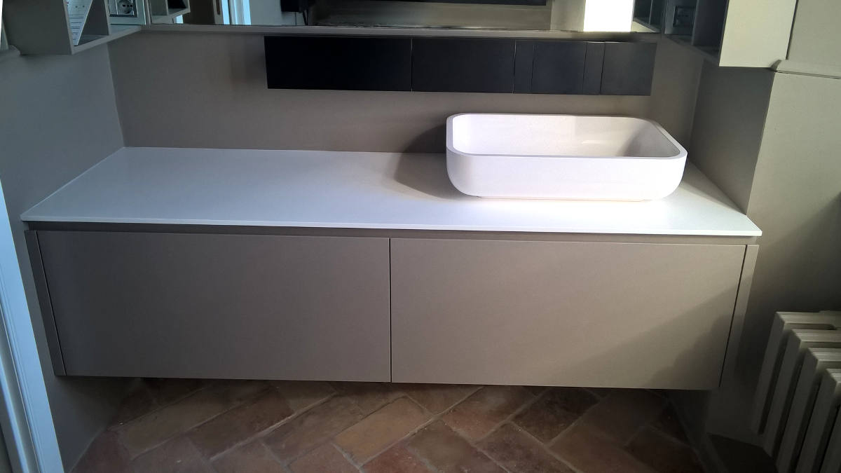 Bagno mobile moderno artigianale Gamma Arredamenti Snc Macerata